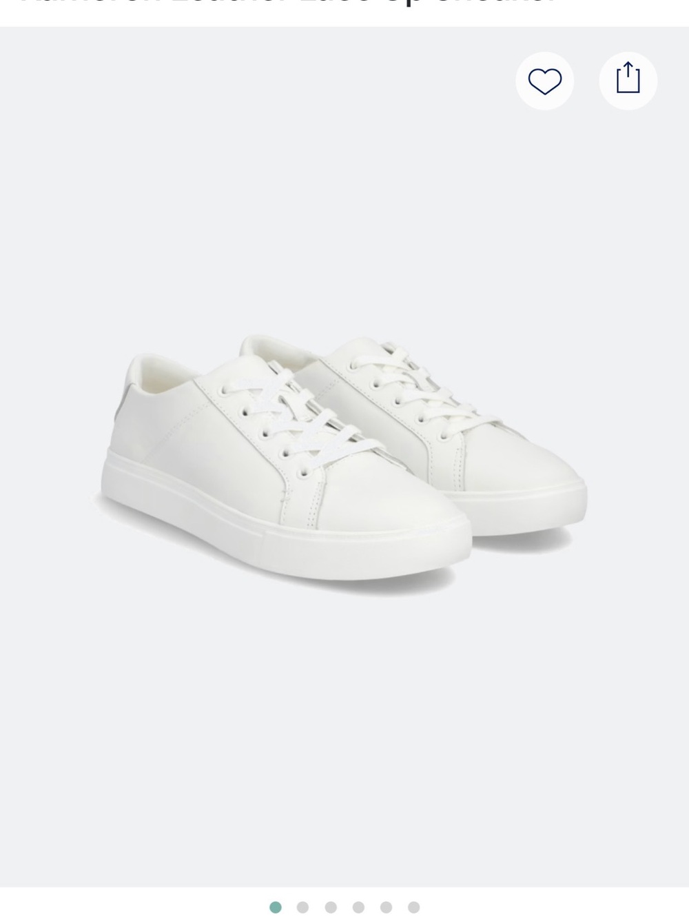 Toms White Kameron Lace Up Sneakers